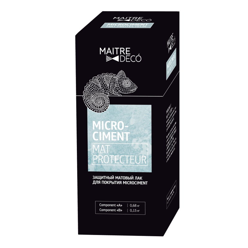 Купить Защитный лак MICROCIMENT PROTECTEUR лак + отвердитель, 0.83 кг Защитный лак MICROCIMENT PROTECTEUR лак + отвердитель, 0.83 кг