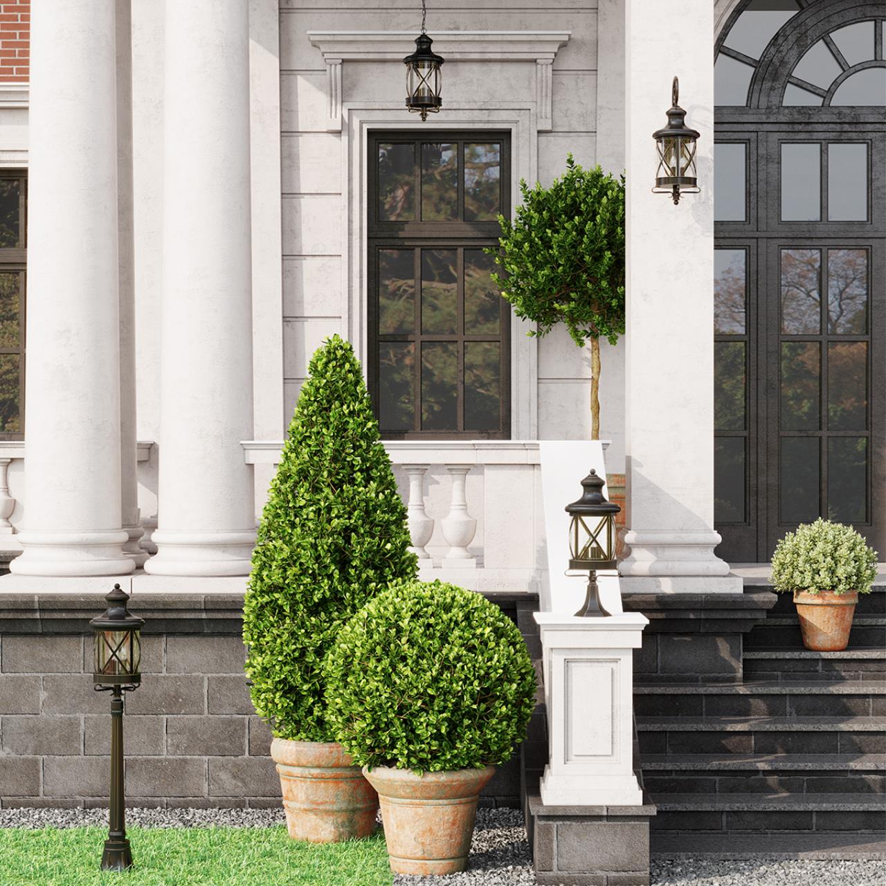 картинка Уличный светильник Odeon Light Nature Sation 4045/3F от магазина pro-decor.kz