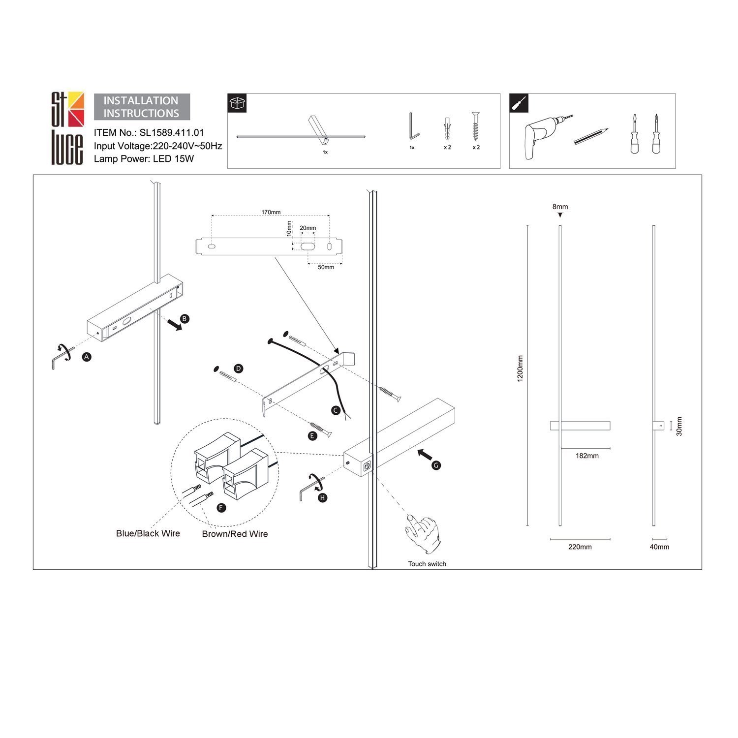 картинка Настенный светодиодный светильник ST Luce Astente SL1589.411.01 от магазина pro-decor.kz