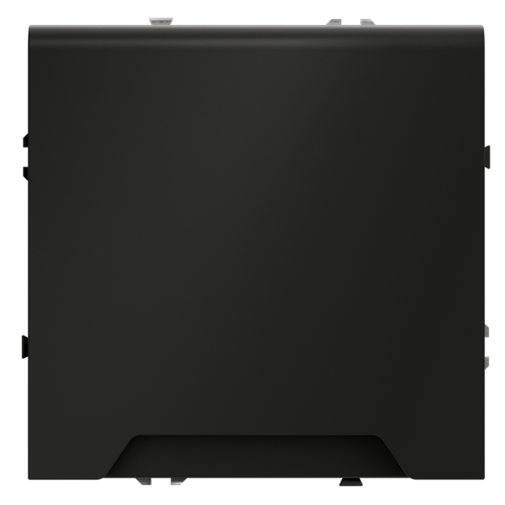 картинка Розетка встраиваемая VOLTUM S70 с заземлением, защитными шторками и крышкой 16А, (черный матовый) VLS040308 от магазина pro-decor.kz