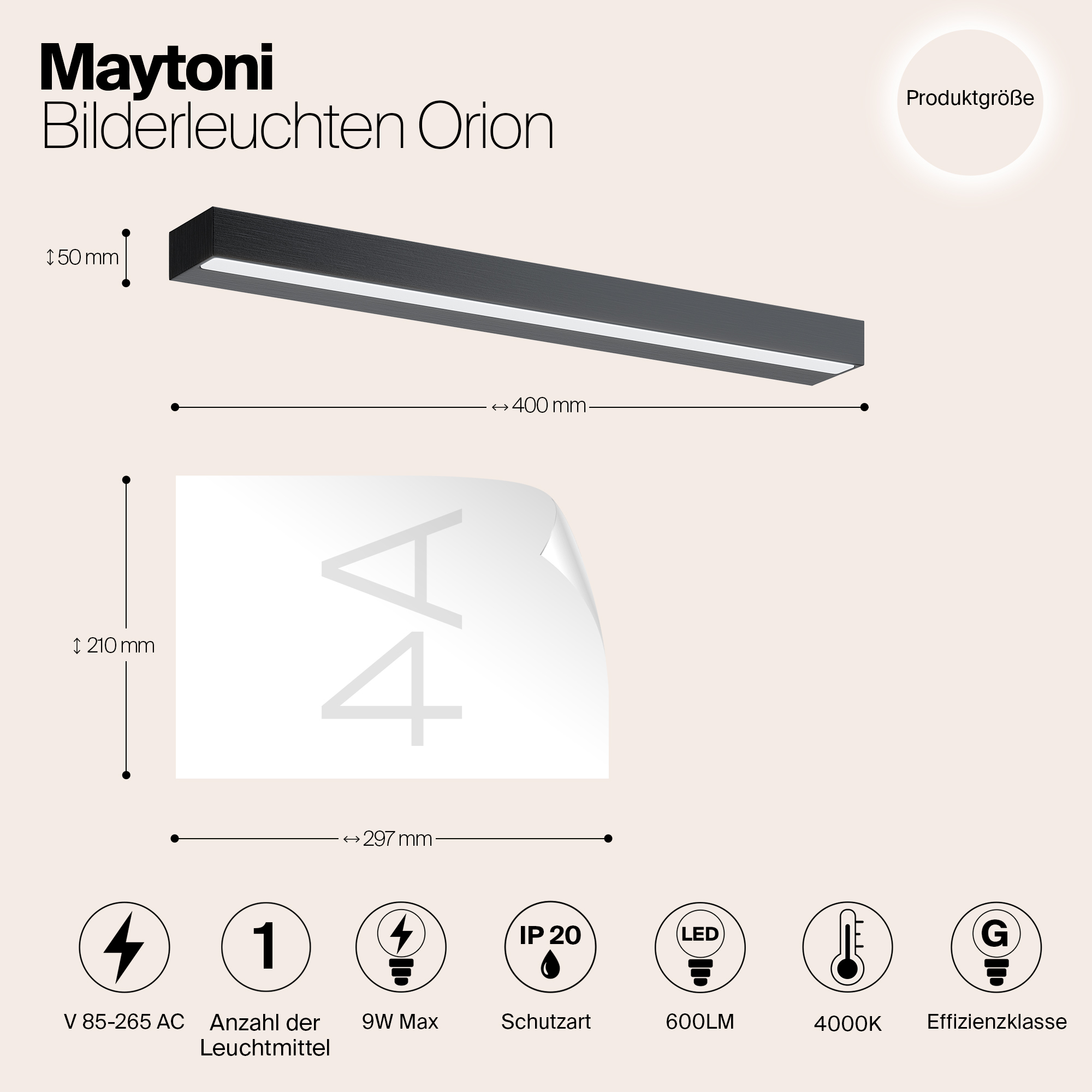 картинка Подсветка Maytoni MIR011WL-L9B4K от магазина pro-decor.kz