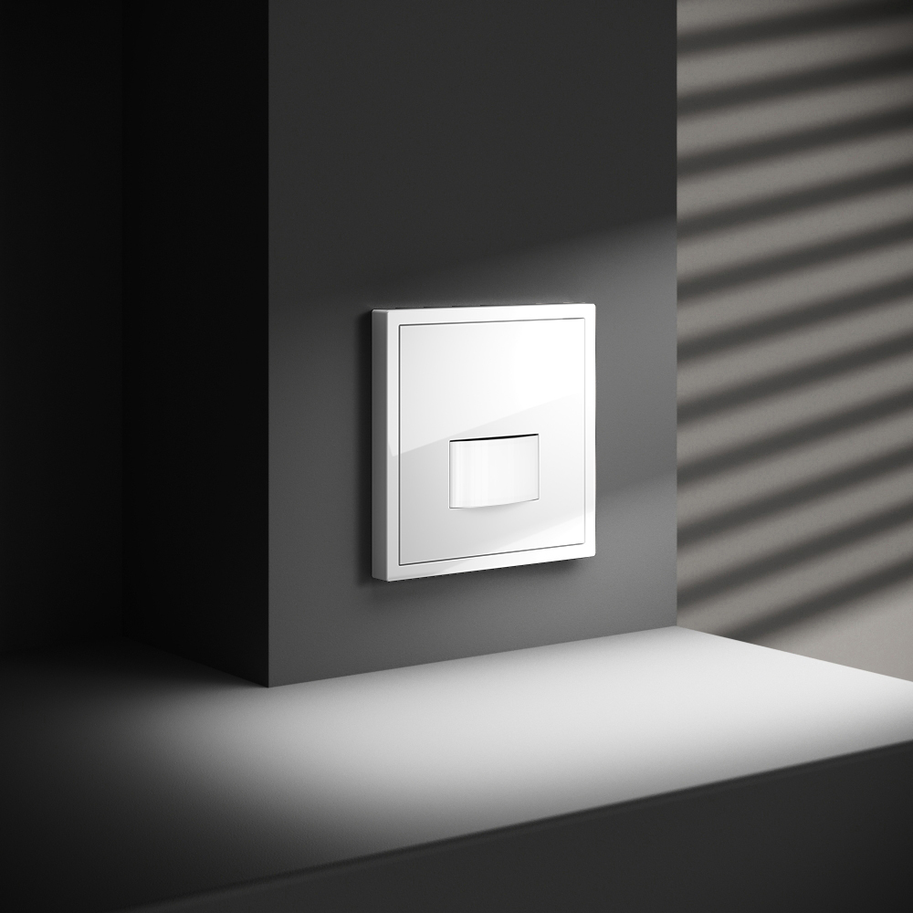 картинка Датчик движения встраиваемый VOLTUM S70, (белый глянцевый) VLS070501 от магазина pro-decor.kz