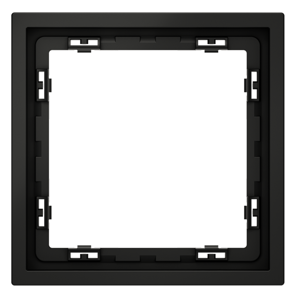 картинка Рамка пластиковая VOLTUM S70 на 1 пост, (черный матовый) VLS100108 от магазина pro-decor.kz
