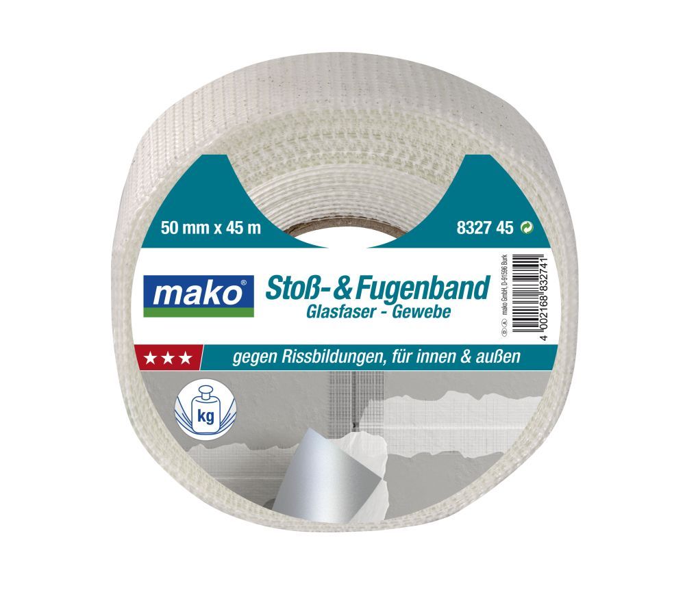Серпянка MAKO из стекловолокна 50ммх45м белый 832745