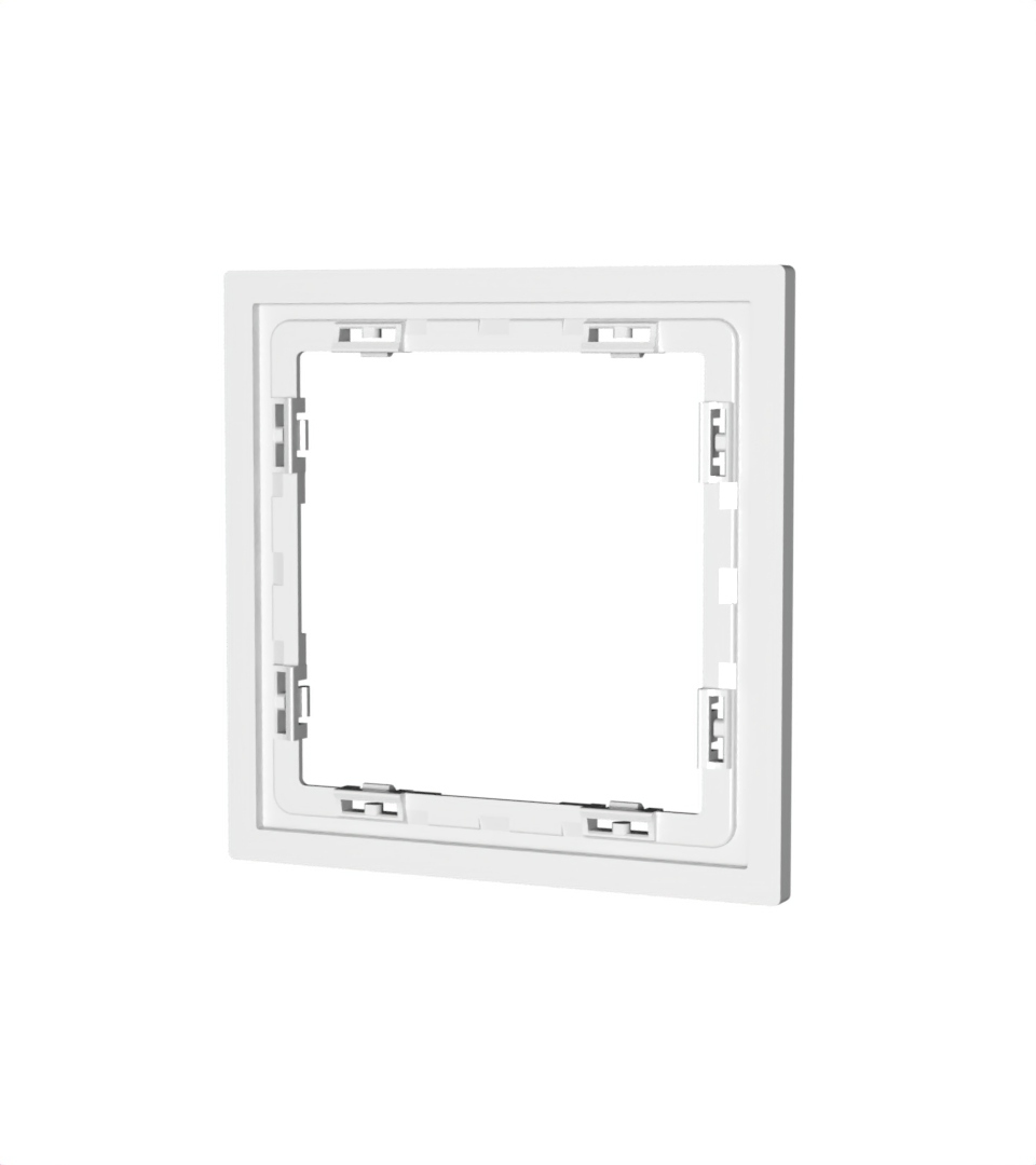 картинка Рамка пластиковая VOLTUM S70 на 1 пост, (белый матовый) VLS100102 от магазина pro-decor.kz