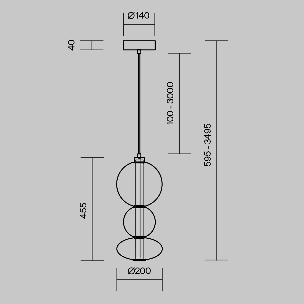 картинка Подвесной светильник Maytoni MOD307PL-L24BS3K от магазина pro-decor.kz