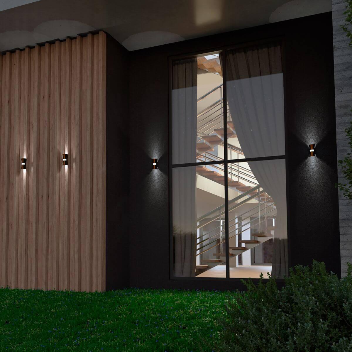 картинка Уличный настенный светодиодный светильник Novotech Street Calle 358936 от магазина pro-decor.kz