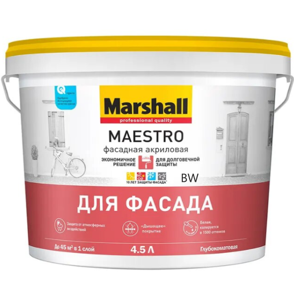 Купить MAESTRO фасадная акриловая BW 4,5 MAESTRO фасадная акриловая BW 4,5