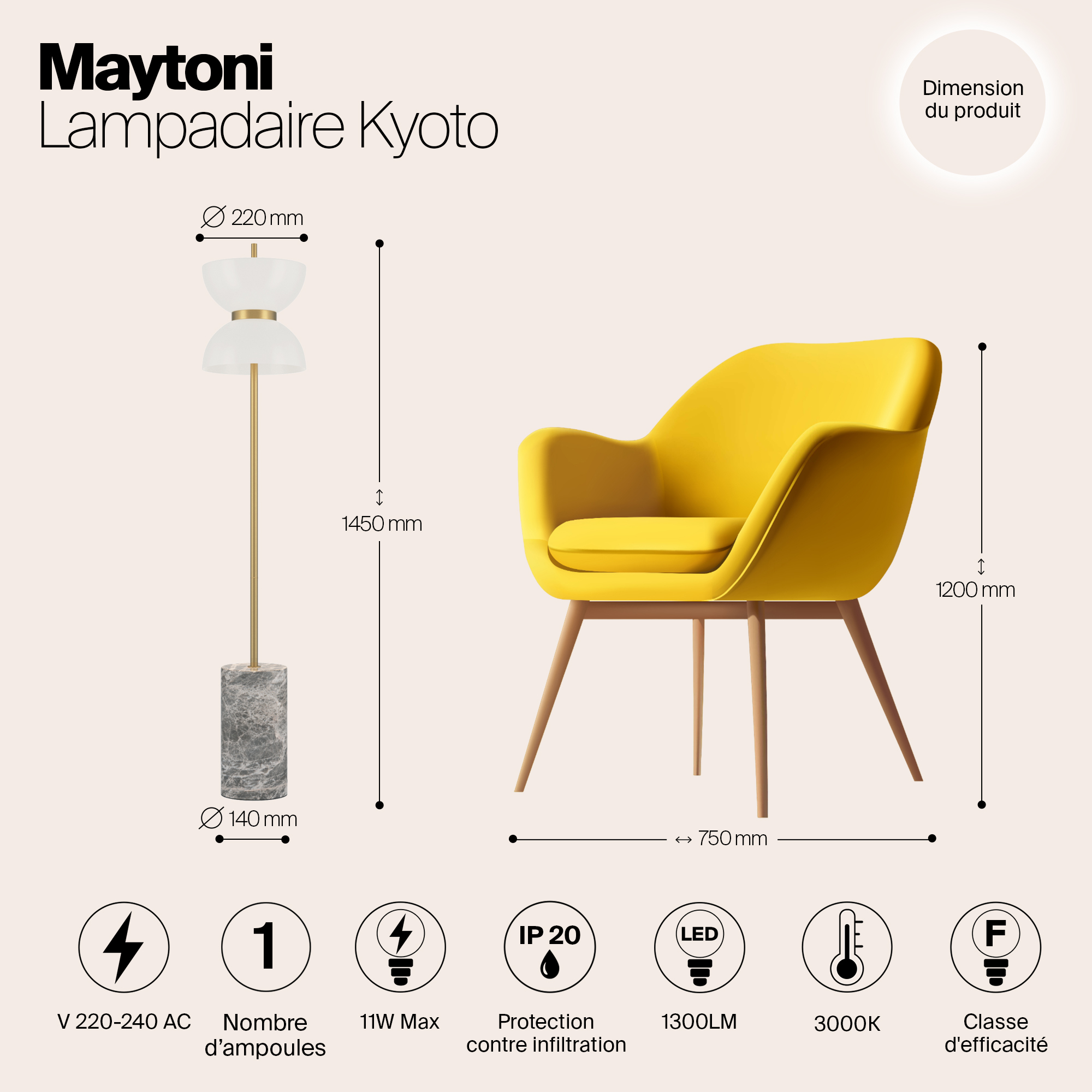 картинка Напольный светильник (торшер) Maytoni MOD178FL-L11G3K магазин pro-decor.kz являющийся официальным дистрибьютором в Казахстане картинка Напольный светильник (торшер) Maytoni MOD178FL-L11G3K от магазина pro-decor.kz