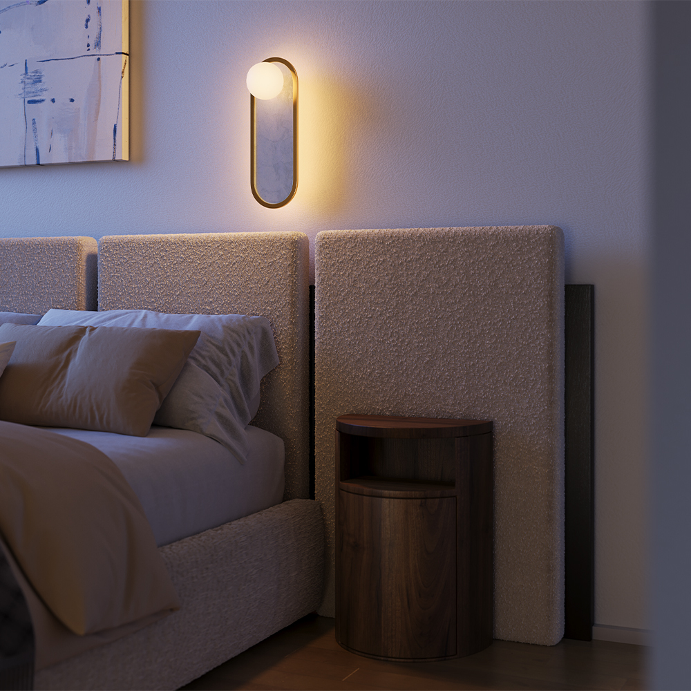картинка Настенный светильник (бра) Maytoni MOD473WL-L20BSK Perlamour от магазина pro-decor.kz