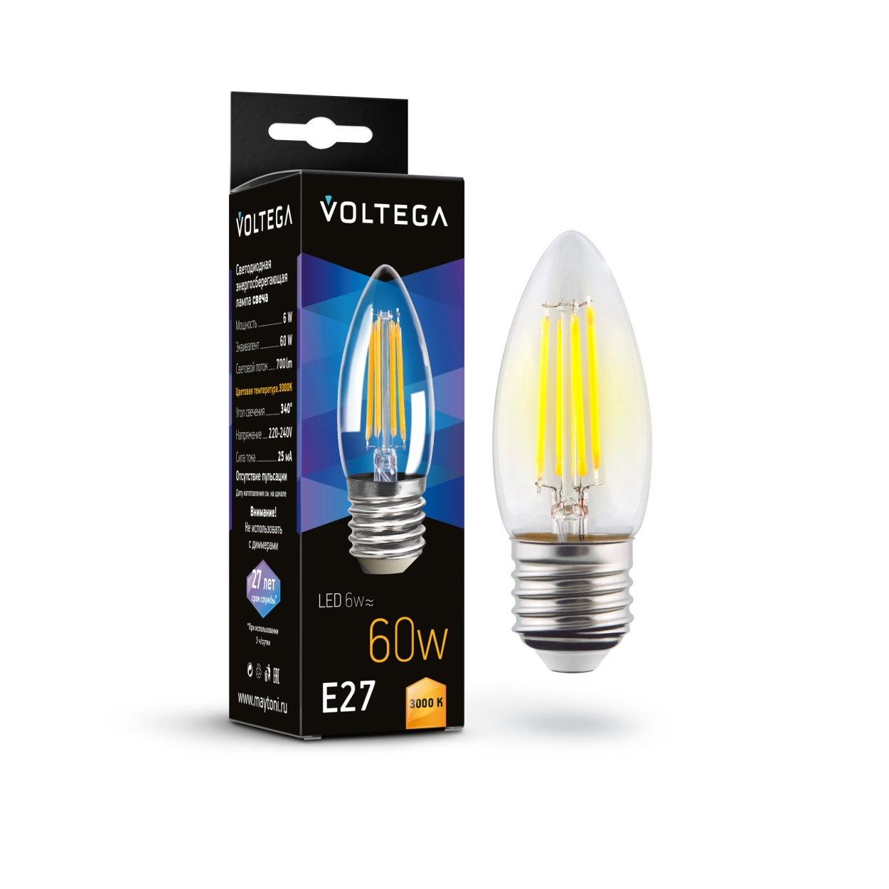 картинка Лампочка Voltega 7208 от магазина pro-decor.kz