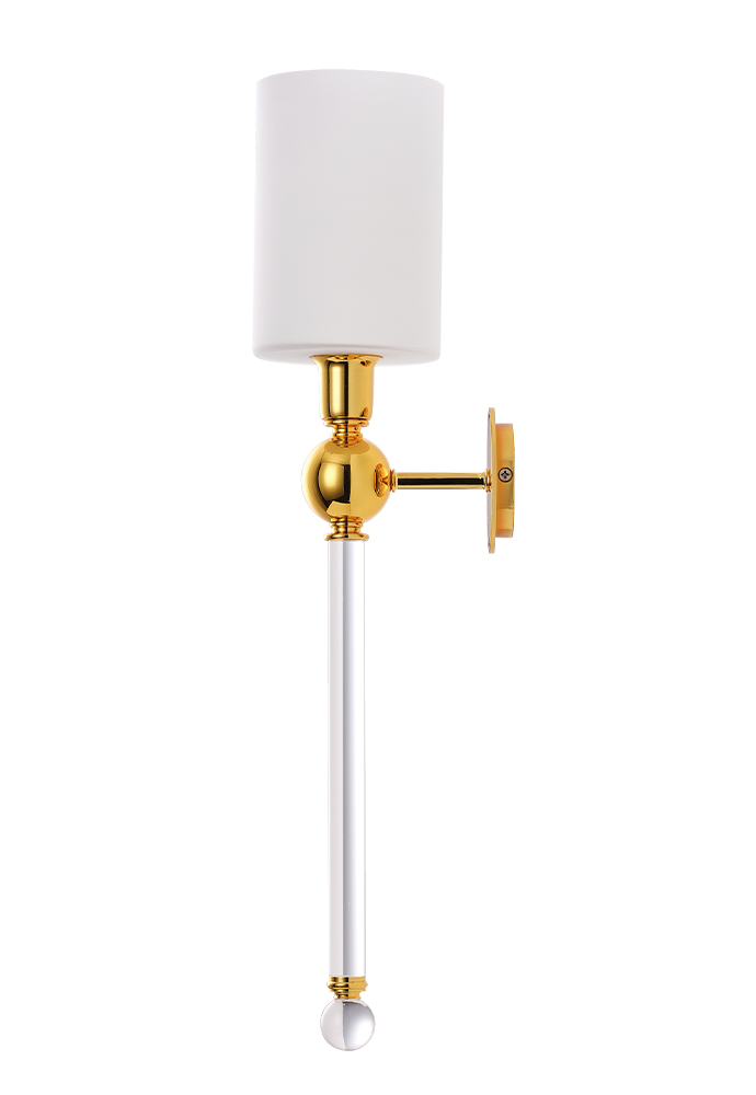 картинка Бра Crystal Lux MIRABELLA AP1 GOLD/WHITE Crystal Lux 0420/401 от магазина pro-decor.kz