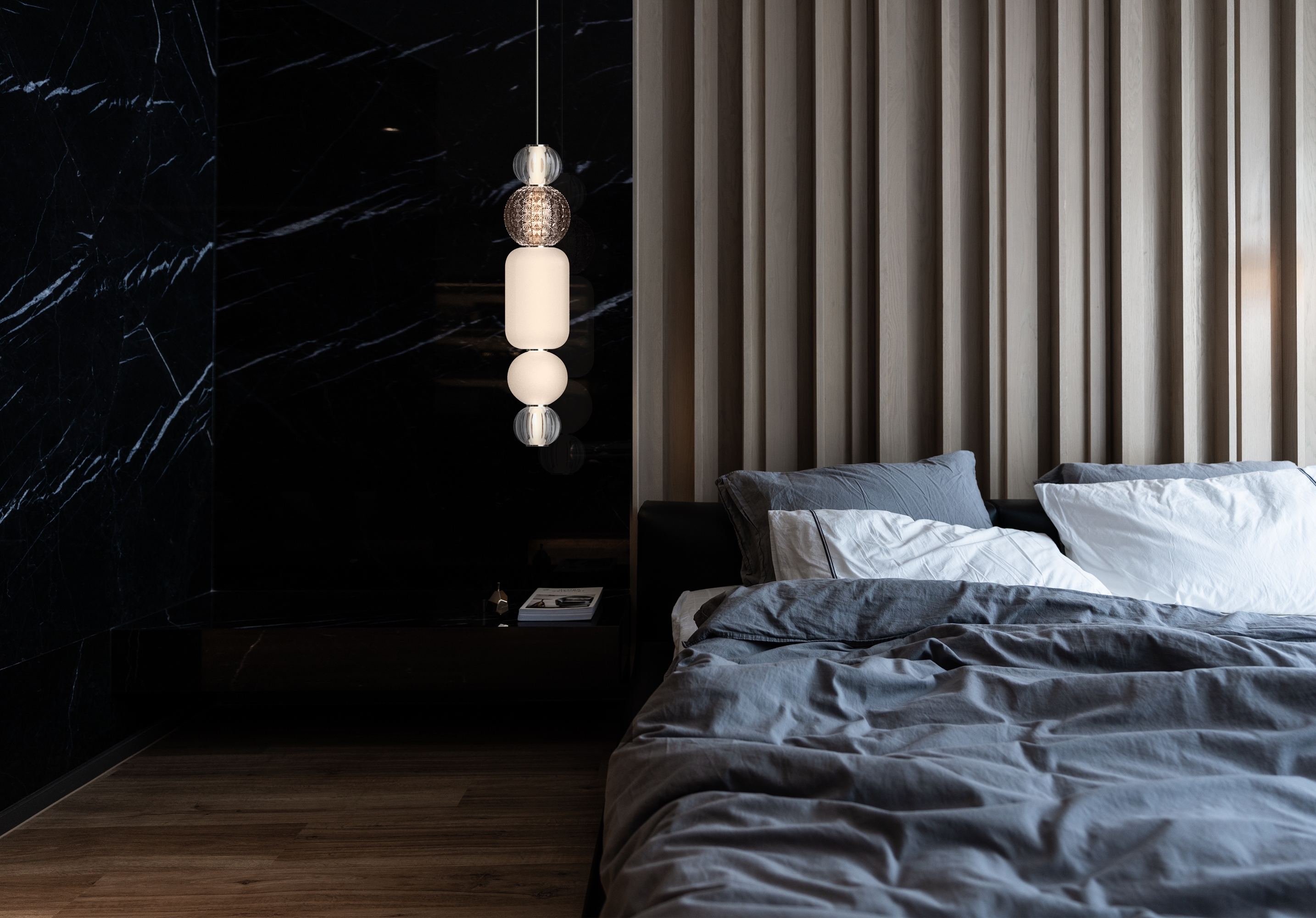 картинка Подвесной светодиодный светильник Maytoni Collar P069PL-L35CH3K от магазина pro-decor.kz