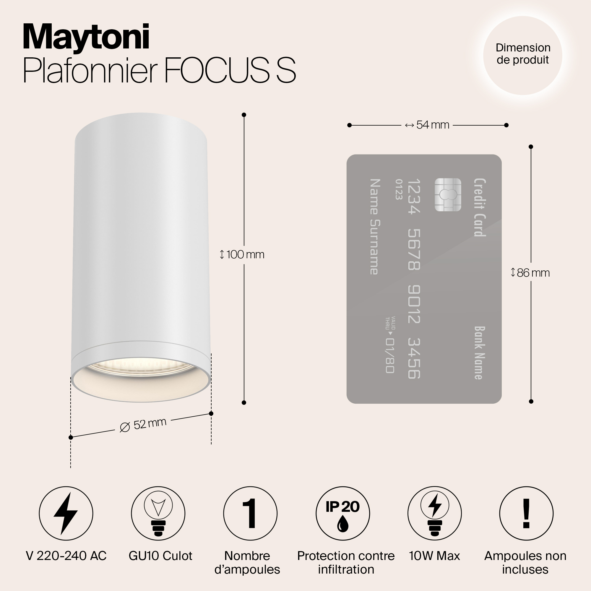 картинка Потолочный светильник Maytoni Focus S C052CL-01W магазин pro-decor.kz являющийся официальным дистрибьютором в Казахстане картинка Потолочный светильник Maytoni Focus S C052CL-01W от магазина pro-decor.kz
