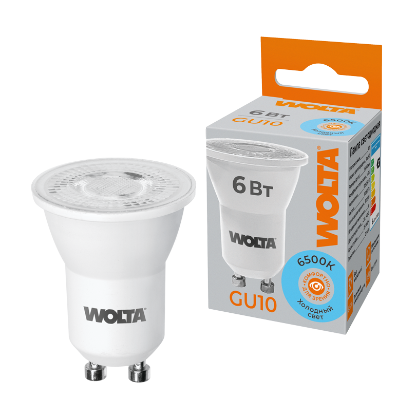 картинка Светодиодная лампа WOLTA WSTD-JCDR-MR11-6W6KGU10-L магазин pro-decor.kz являющийся официальным дистрибьютором в Казахстане картинка Светодиодная лампа WOLTA WSTD-JCDR-MR11-6W6KGU10-L от магазина pro-decor.kz