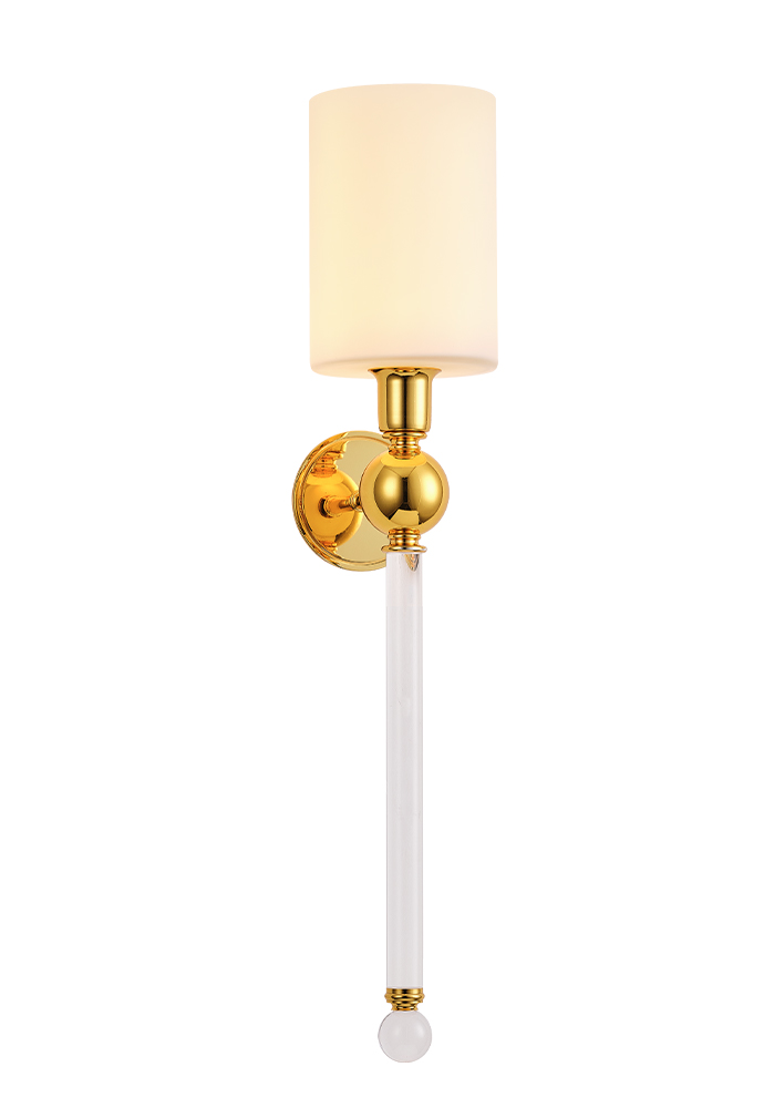 картинка Бра Crystal Lux MIRABELLA AP1 GOLD/WHITE Crystal Lux 0420/401 от магазина pro-decor.kz