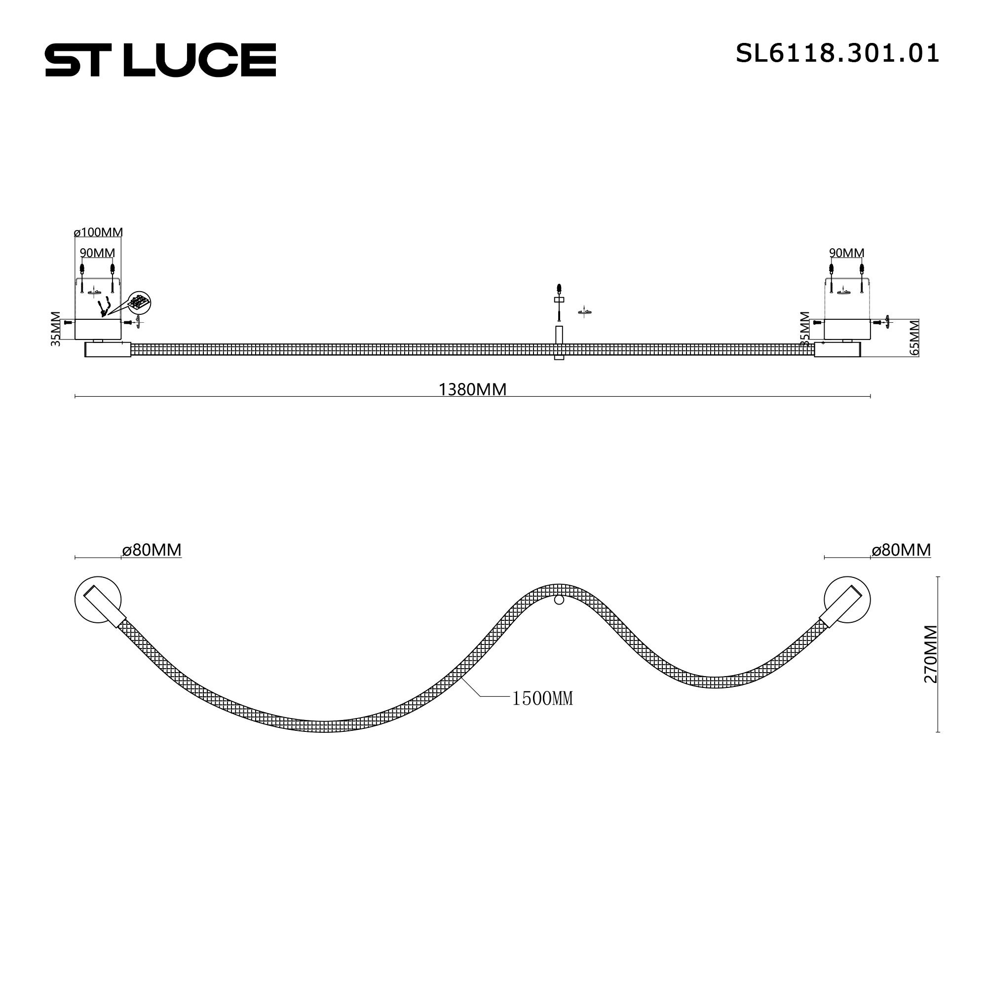 картинка SL6118.301.01 Светильник настенный ST-Luce магазин pro-decor.kz являющийся официальным дистрибьютором в Казахстане картинка SL6118.301.01 Светильник настенный ST-Luce от магазина pro-decor.kz