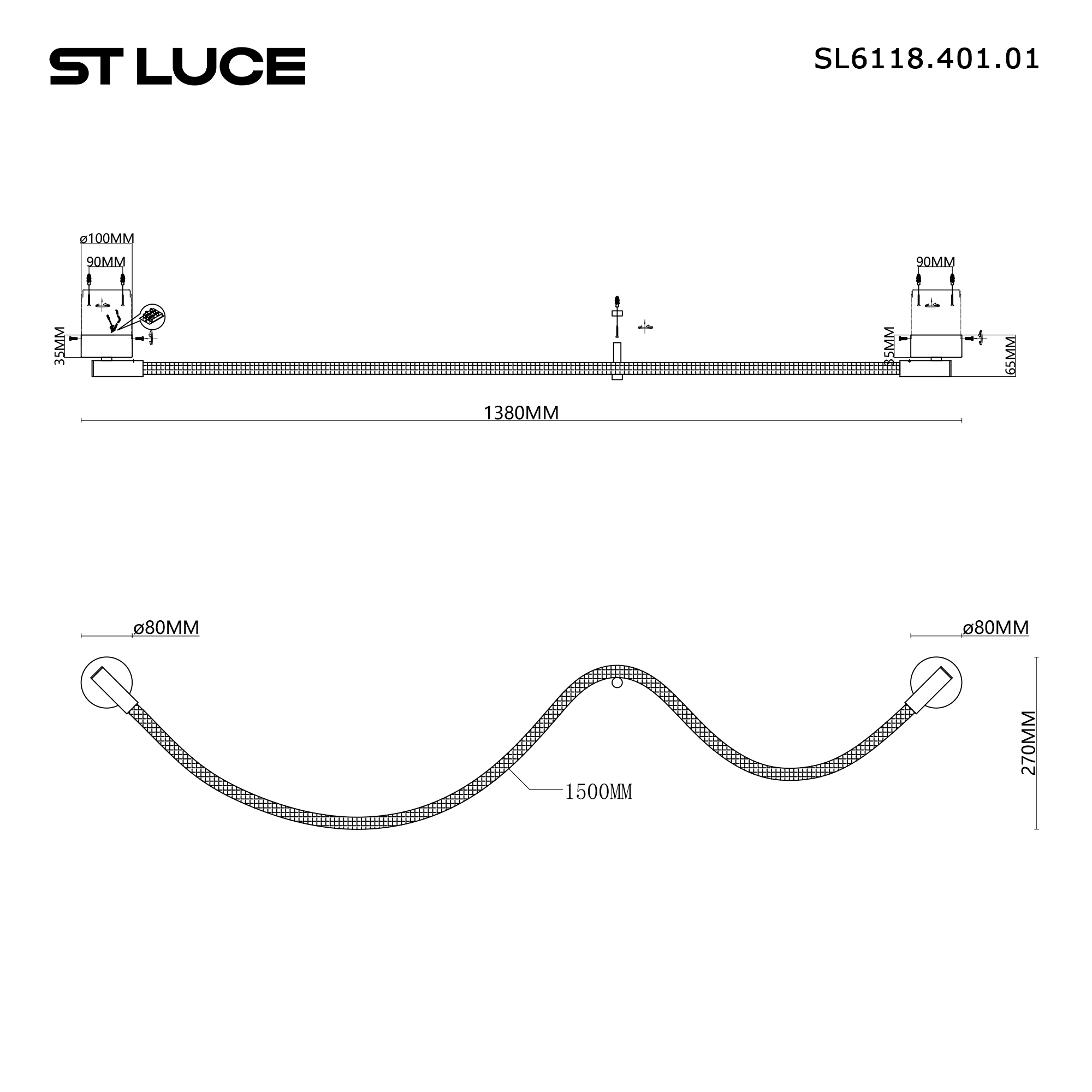 картинка SL6118.401.01 Светильник настенный ST-Luce от магазина pro-decor.kz
