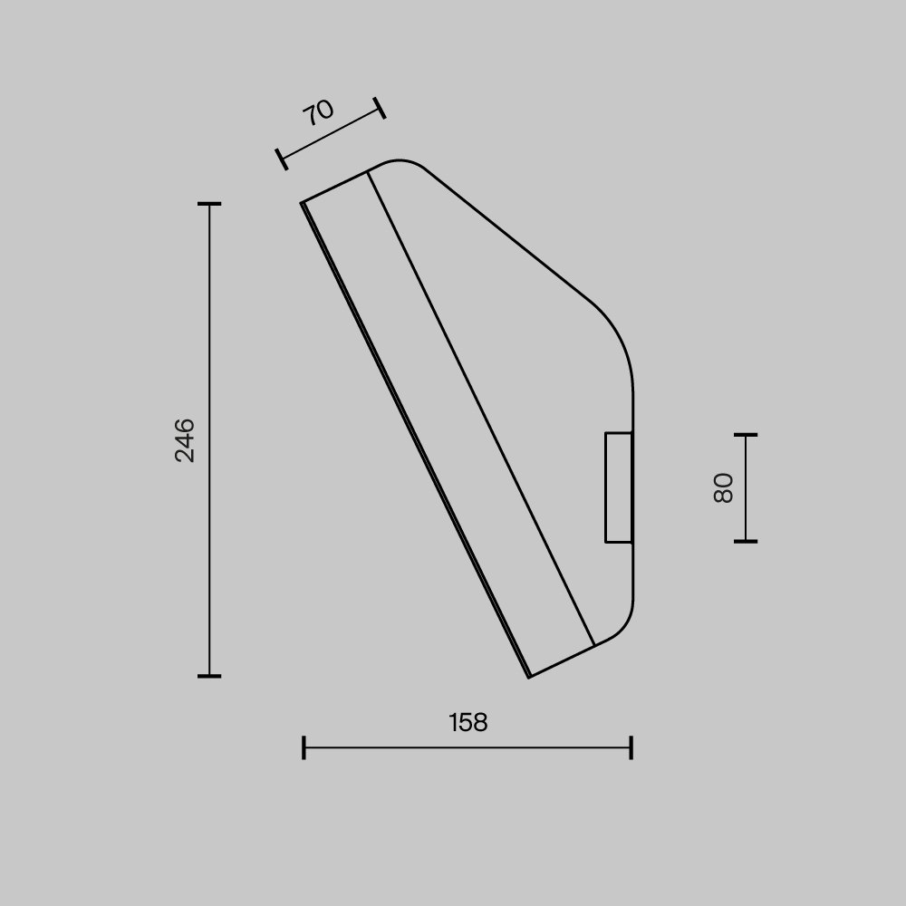 картинка Настенный светильник (бра) Maytoni MOD417WL-01B от магазина pro-decor.kz