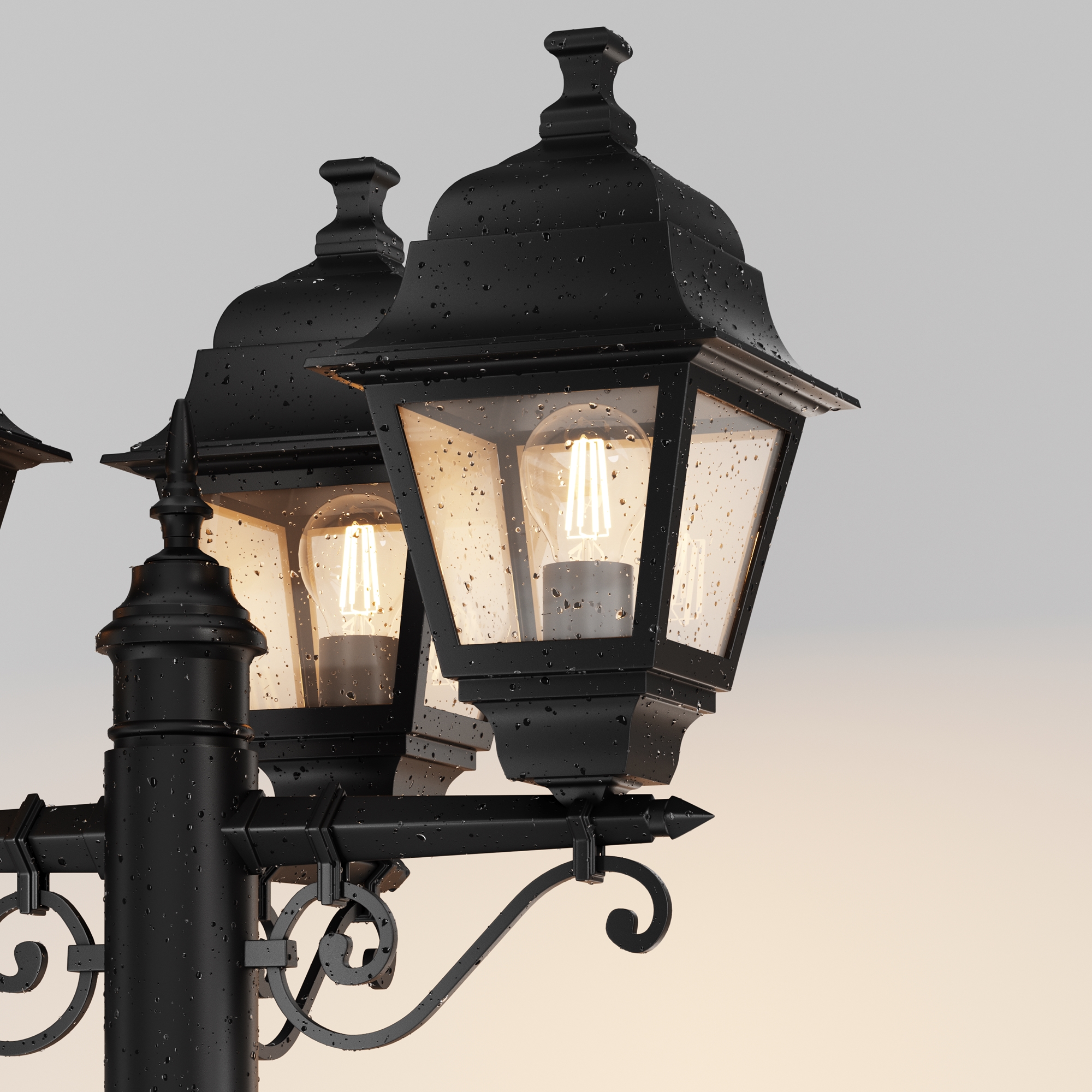 картинка Садово-парковый светильник Maytoni Abbey Road O003FL-03B от магазина pro-decor.kz