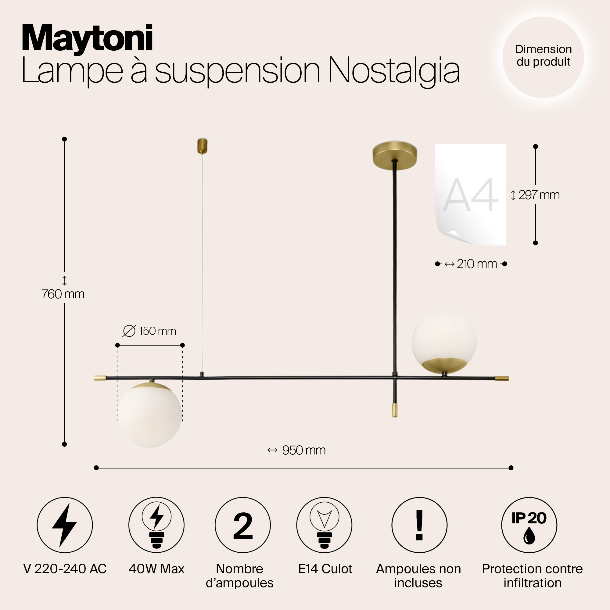 картинка Подвесной светильник Maytoni Nostalgia MOD048PL-02G магазин pro-decor.kz являющийся официальным дистрибьютором в Казахстане картинка Подвесной светильник Maytoni Nostalgia MOD048PL-02G от магазина pro-decor.kz