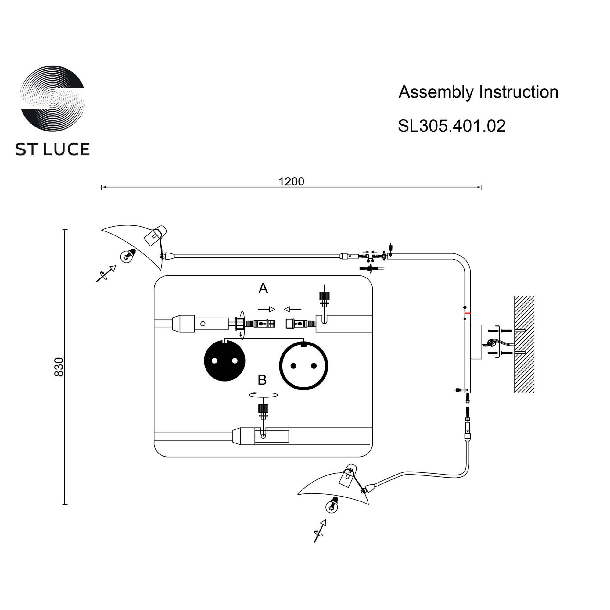картинка Бра ST Luce Spruzzo SL305.401.02 от магазина pro-decor.kz