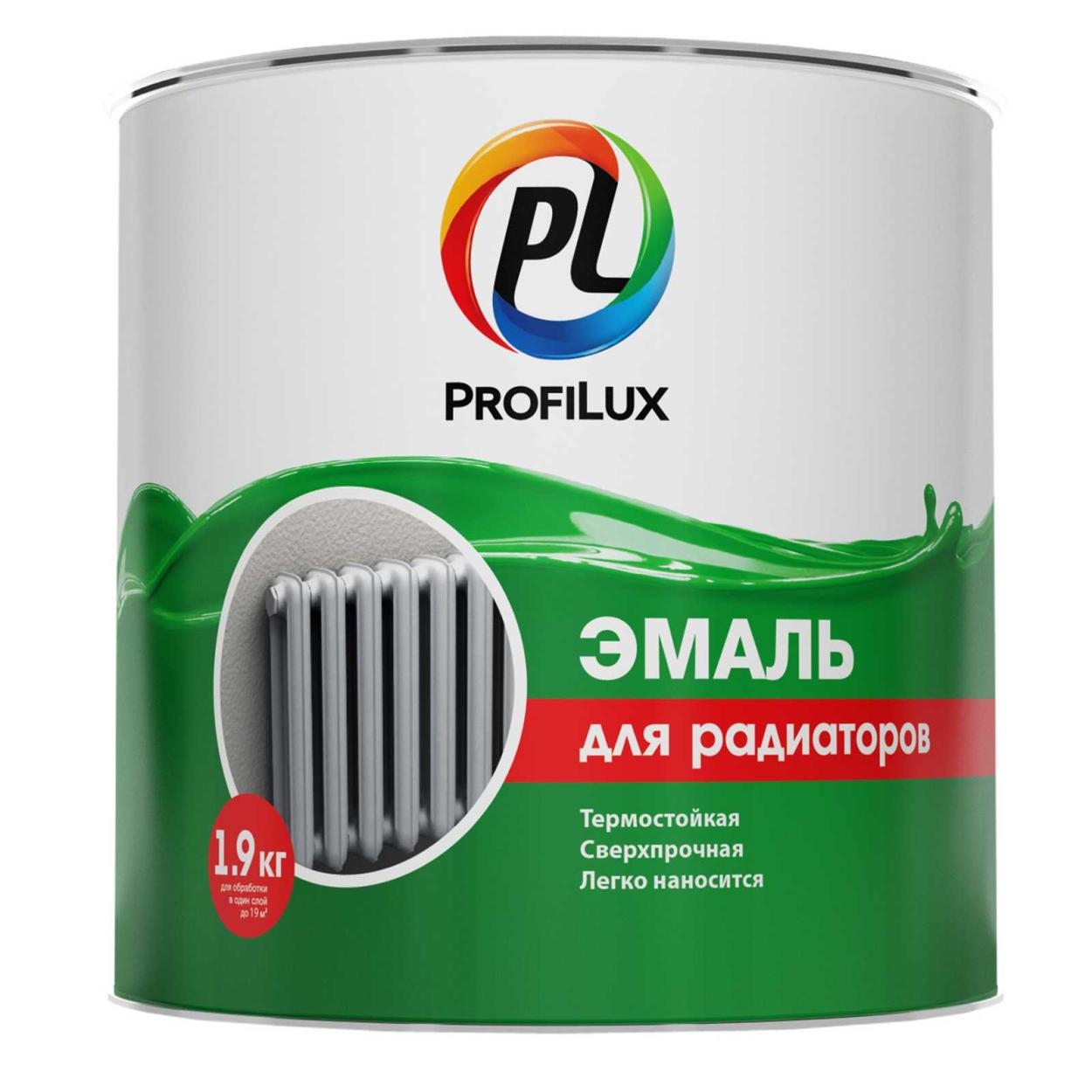 Купить Profilux Эмаль для радиаторов 1,9кг Profilux Эмаль для радиаторов 1,9кг