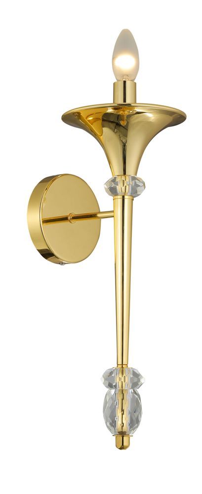 картинка Бра Crystal Lux MIRACLE AP1 GOLD Crystal Lux 2492/401 от магазина pro-decor.kz