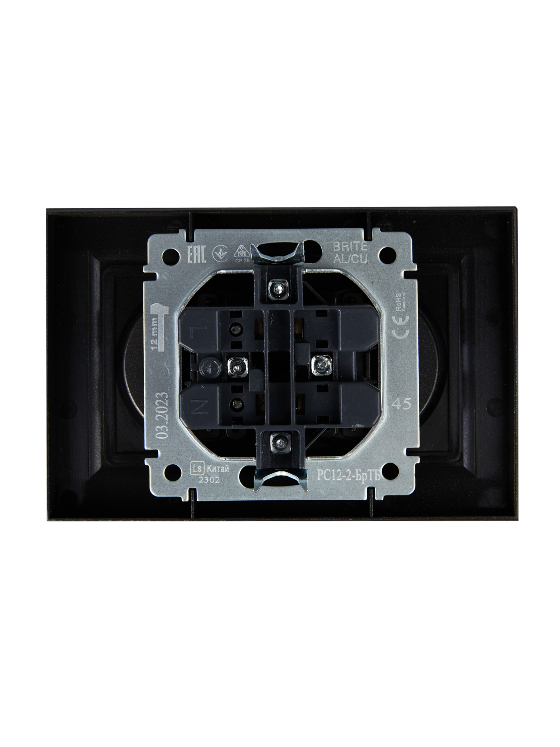 картинка BRITE Роз. 2-я без з/к/ш 10А в сб. РС12-2-БрТБ бр. IEK от магазина pro-decor.kz