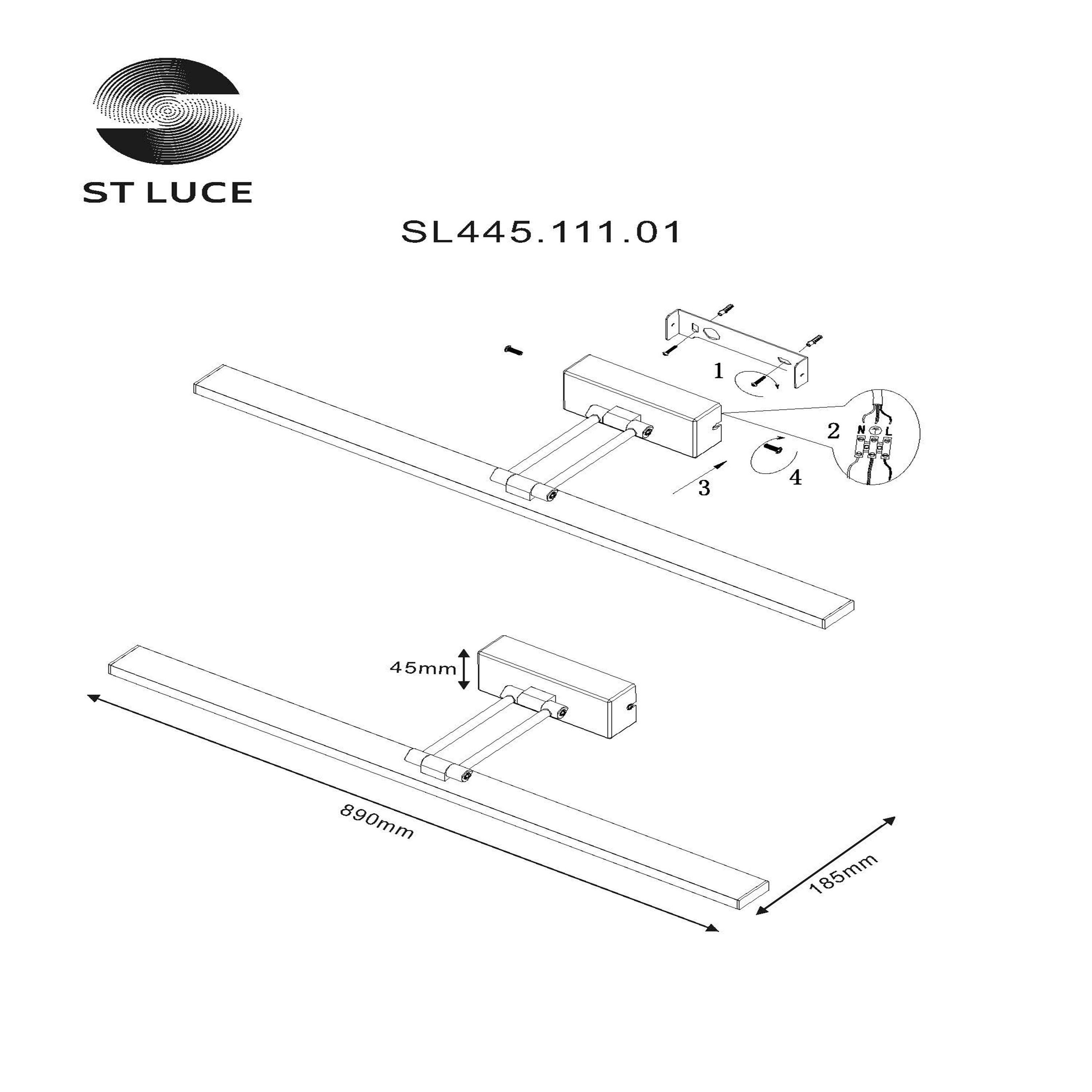 картинка Подсветка для картин ST Luce Parallela SL445.111.01 от магазина pro-decor.kz