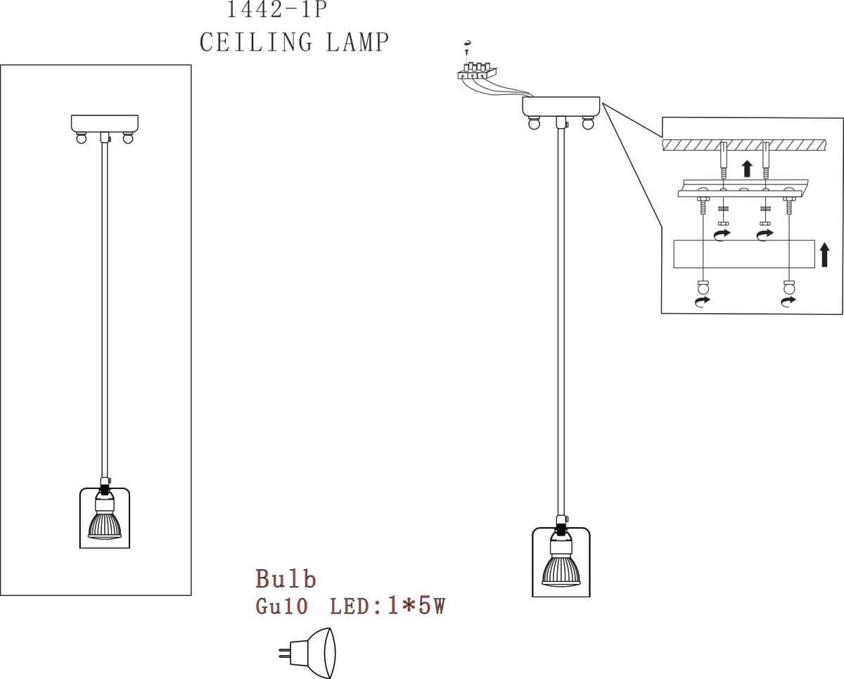 картинка Подвесной светильник Favourite Actuel 1442-1P от магазина pro-decor.kz