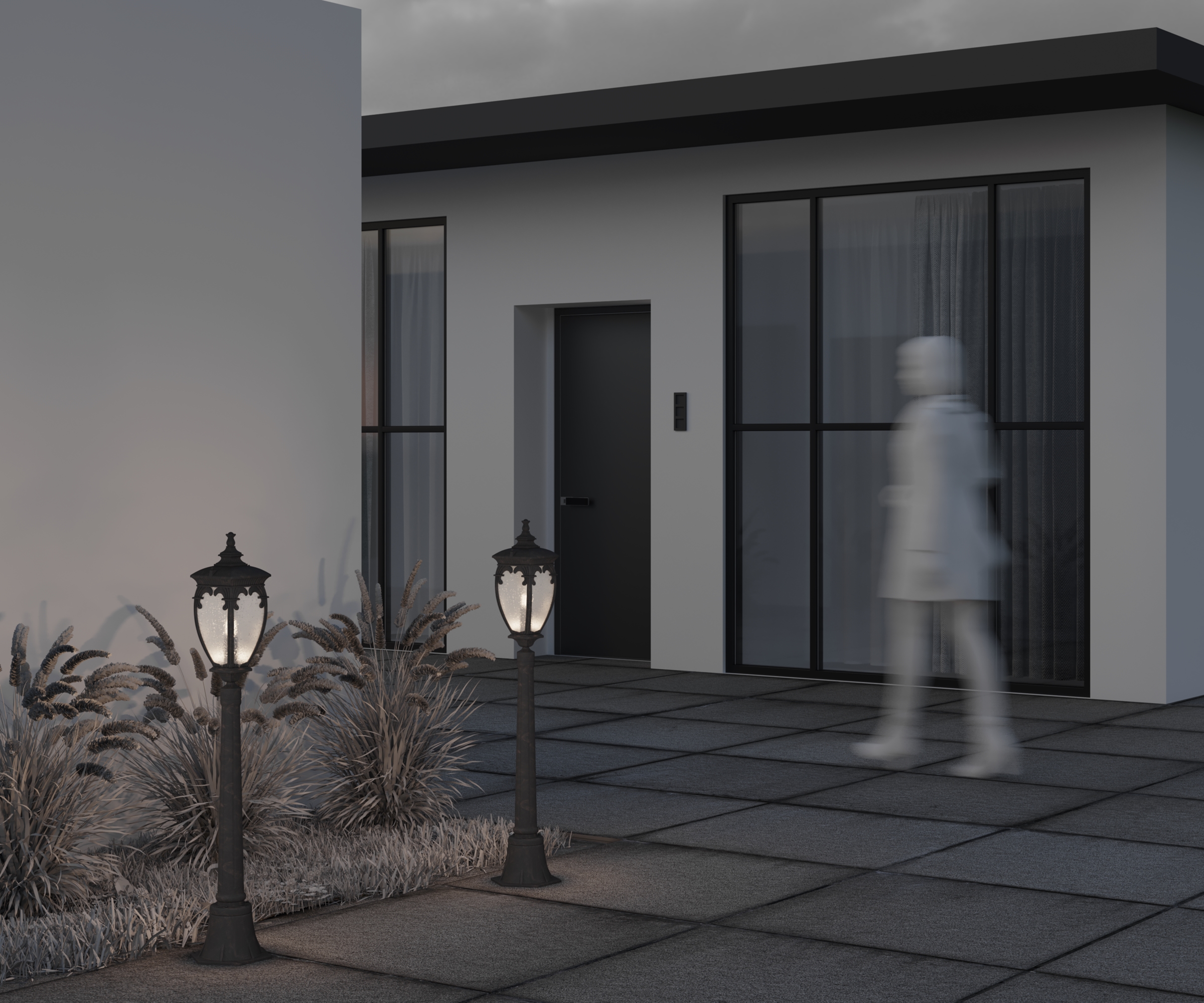 картинка Ландшафтный светильник Maytoni Fleur O414FL-01BZ1 от магазина pro-decor.kz