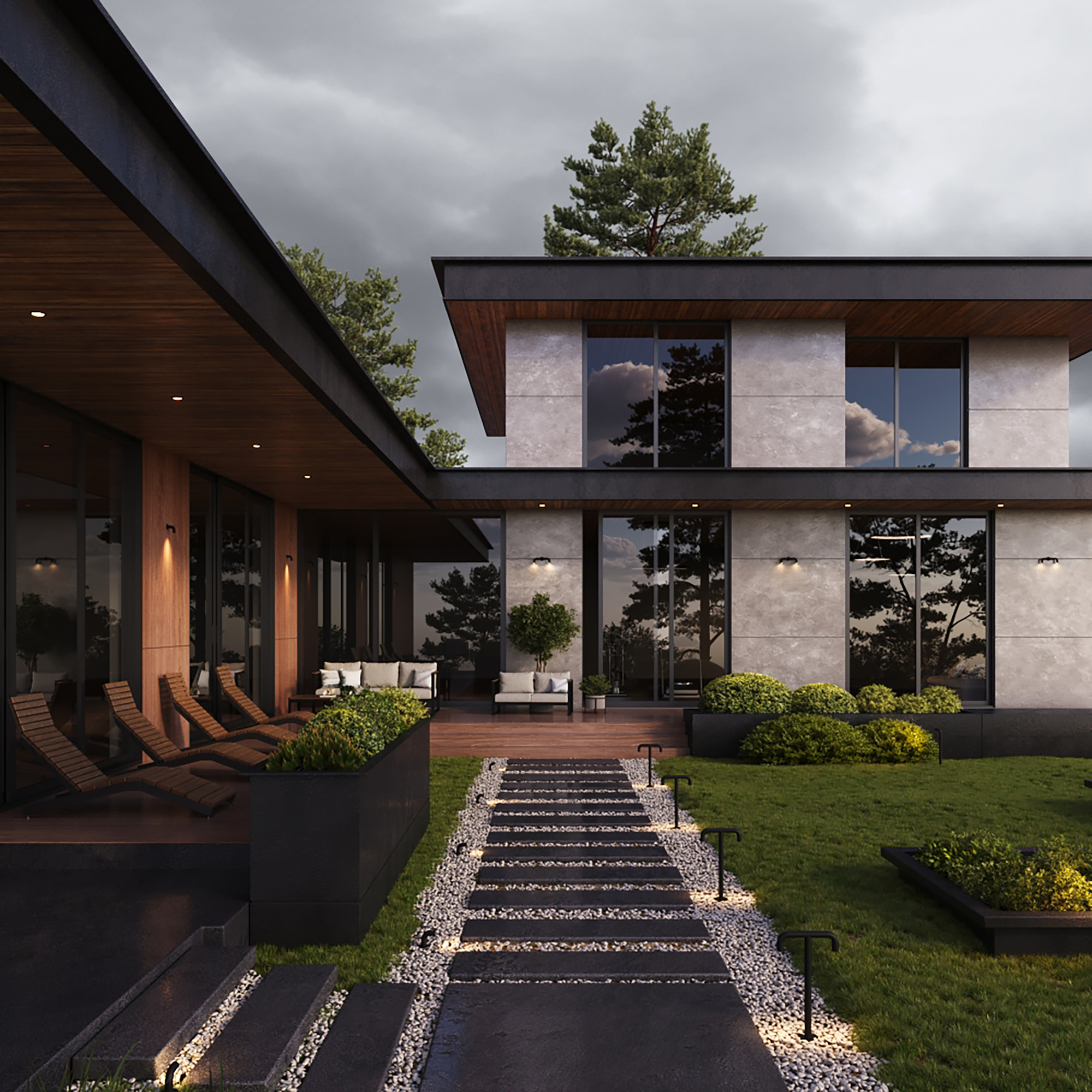 картинка Ландшафтный светильник Outdoor O477FL-L2GF3K1 от магазина pro-decor.kz