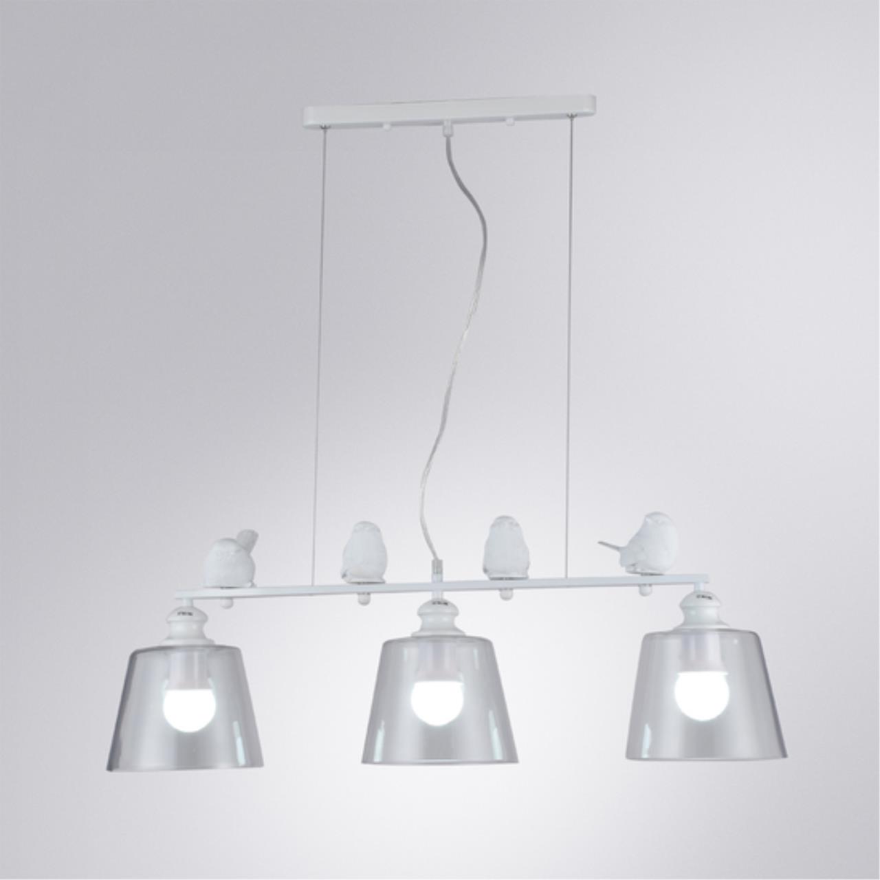 картинка Подвесная люстра Arte Lamp Passero A4289SP-3WH магазин pro-decor.kz являющийся официальным дистрибьютором в Казахстане картинка Подвесная люстра Arte Lamp Passero A4289SP-3WH от магазина pro-decor.kz
