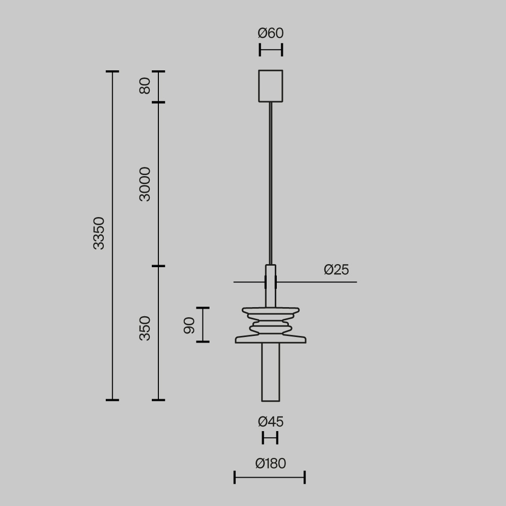 картинка Подвесной светильник Maytoni MOD255PL-01B3 от магазина pro-decor.kz