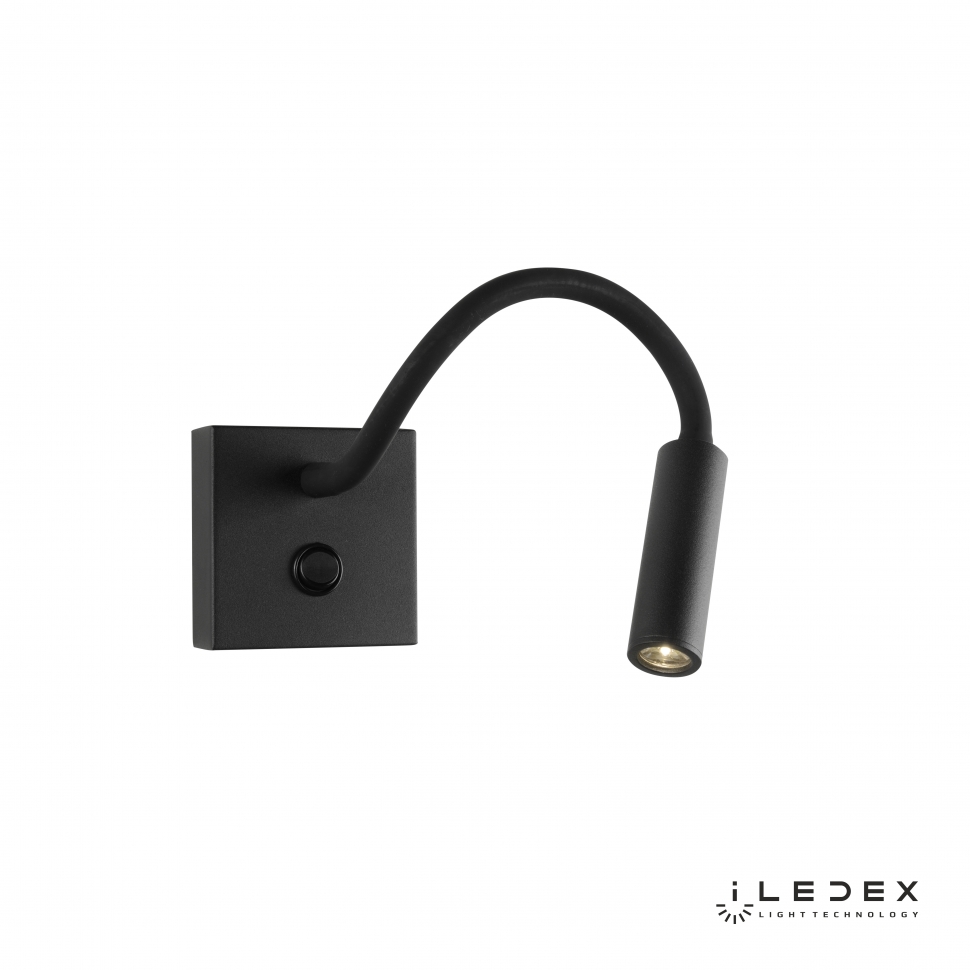 картинка Настенный светильник iLedex Telescope 6411 BK 3W 4000K Матовый черный от магазина pro-decor.kz