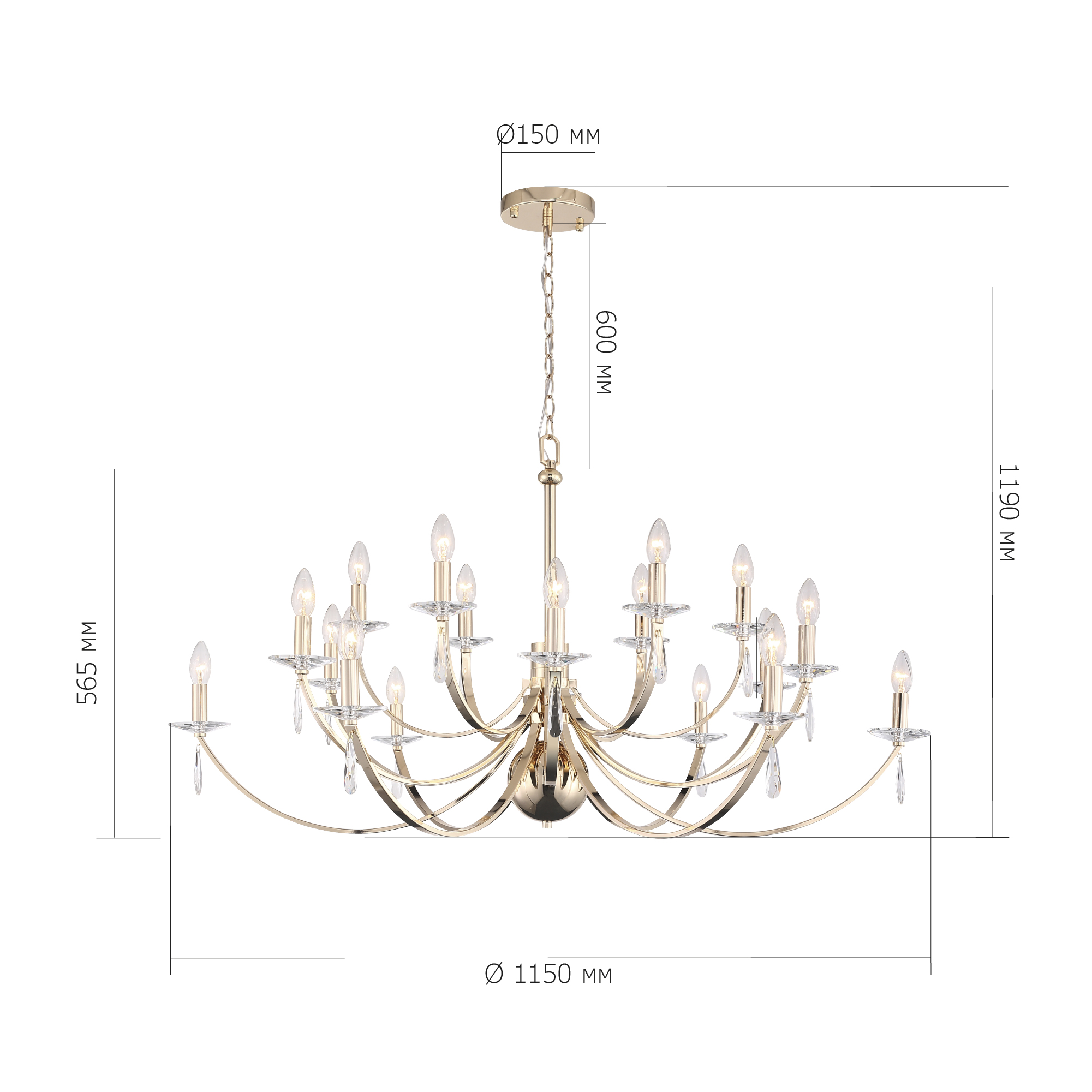 картинка SL1405.203.18 Люстра подвесная ST-Luce ЭЛЕГАНС от магазина pro-decor.kz