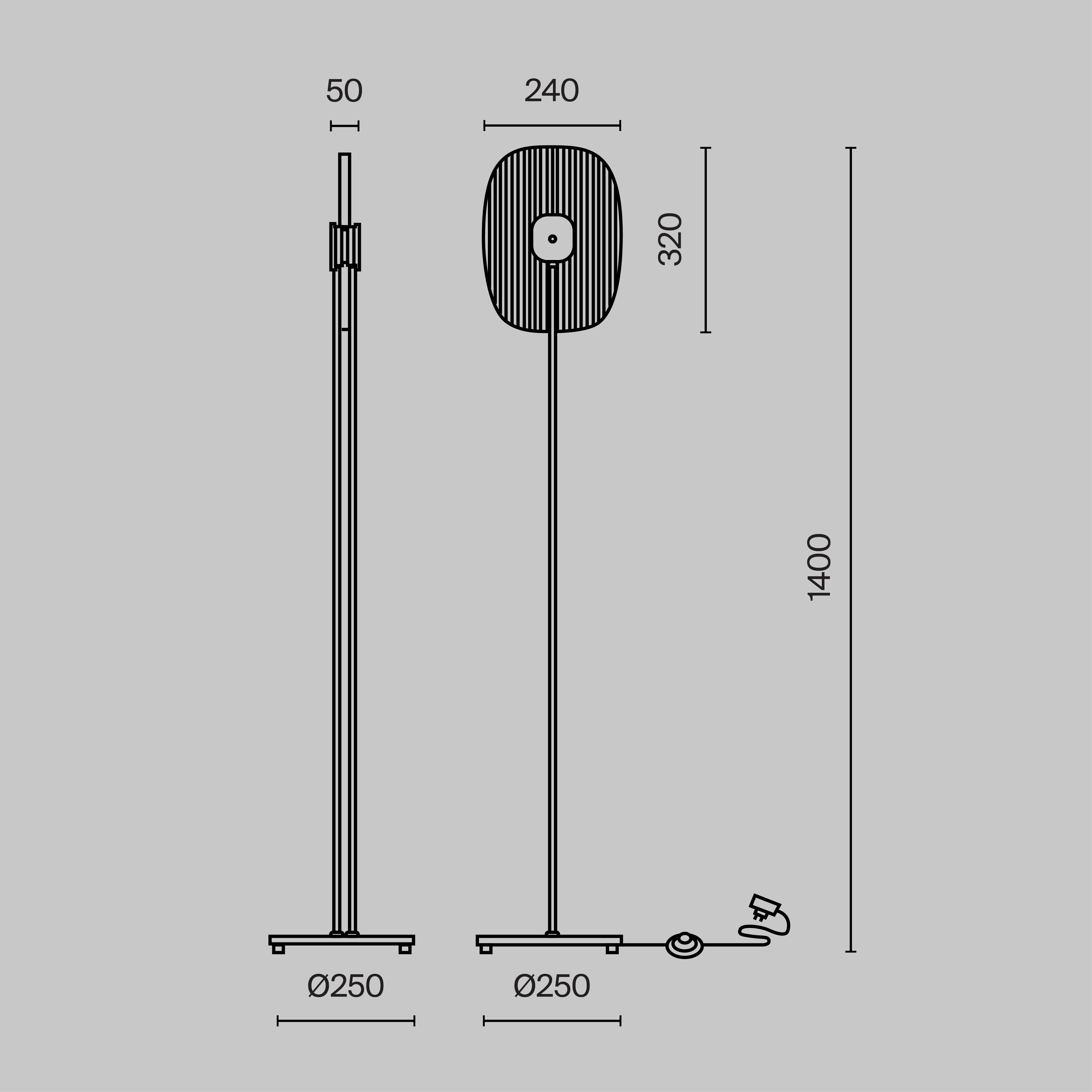 картинка Напольный светильник (торшер) Maytoni MOD152FL-L1BK от магазина pro-decor.kz