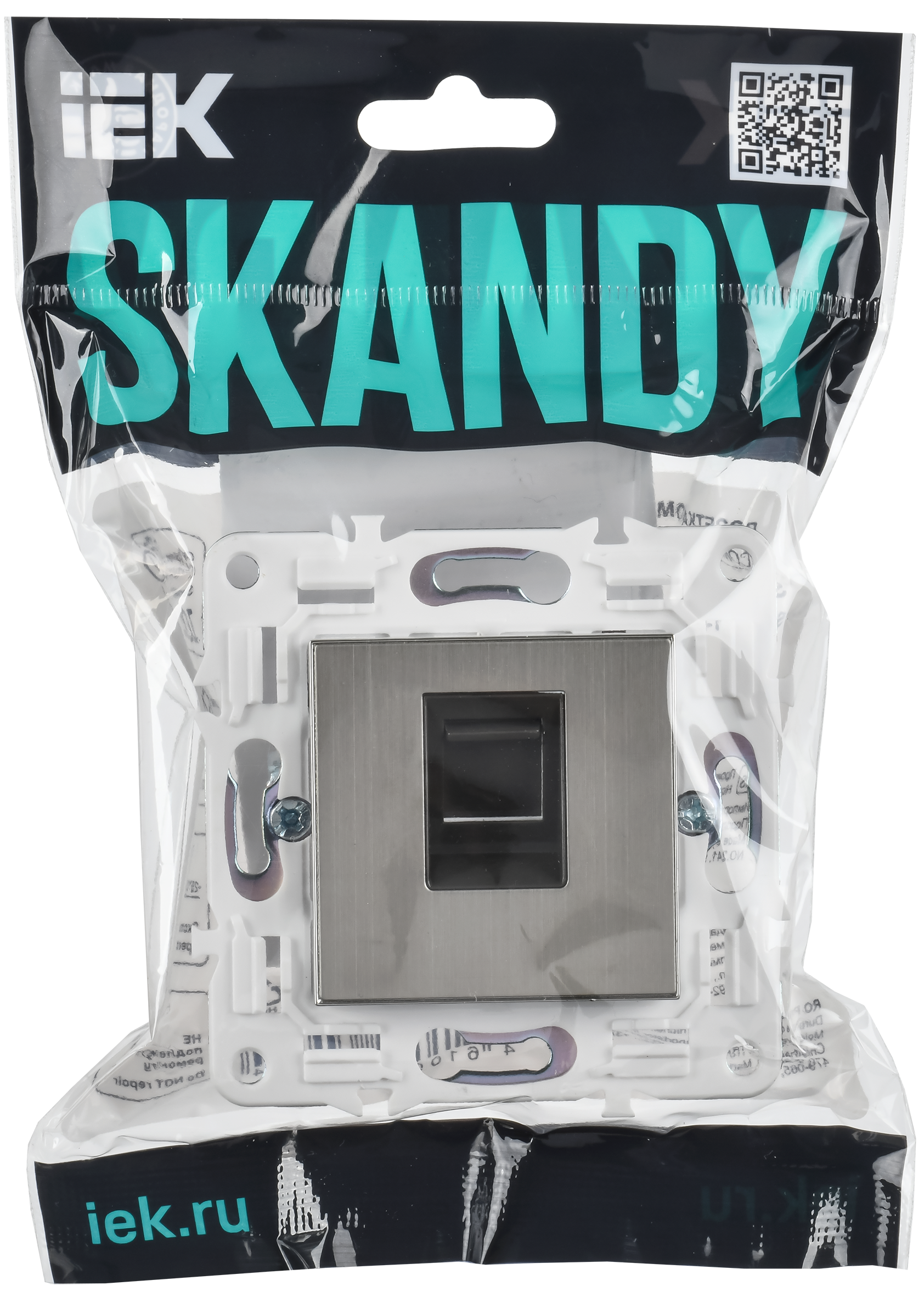 картинка SKANDY Роз. комп. RJ45 кат.5E SK-K01N никель IEK от магазина pro-decor.kz