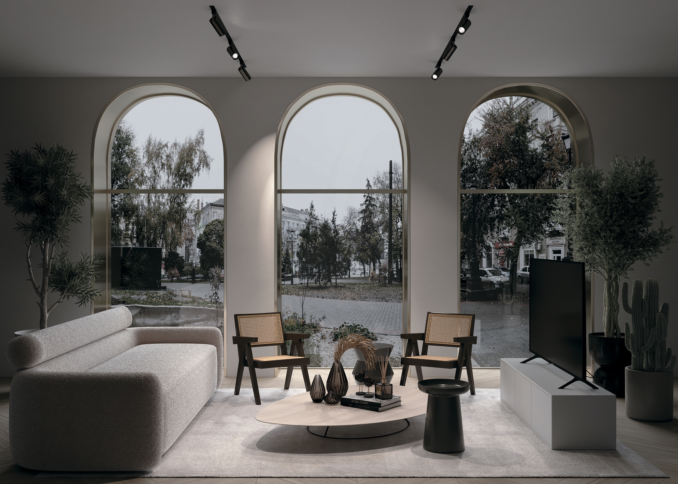 картинка Трековый светильник Maytoni Track TR004-1-GU10-B от магазина pro-decor.kz