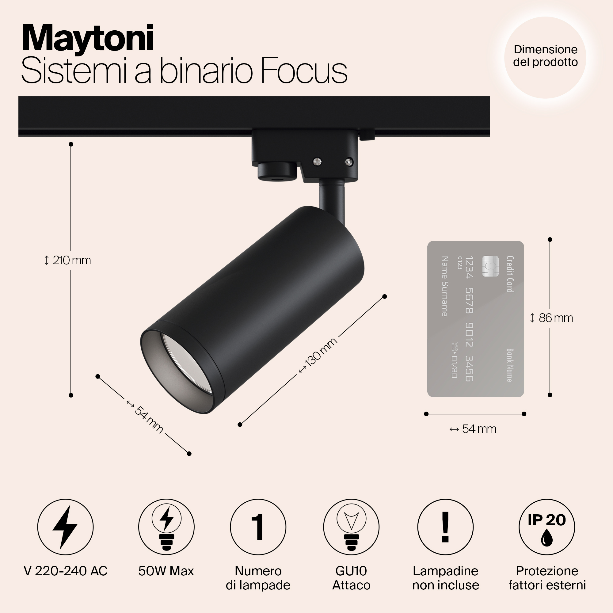 картинка Трековый светильник Maytoni Track TR004-1-GU10-B магазин pro-decor.kz являющийся официальным дистрибьютором в Казахстане картинка Трековый светильник Maytoni Track TR004-1-GU10-B от магазина pro-decor.kz