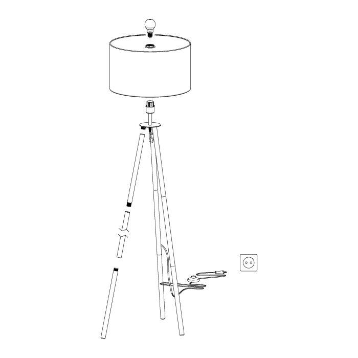 картинка Торшер Eglo Bidford 49148 от магазина pro-decor.kz