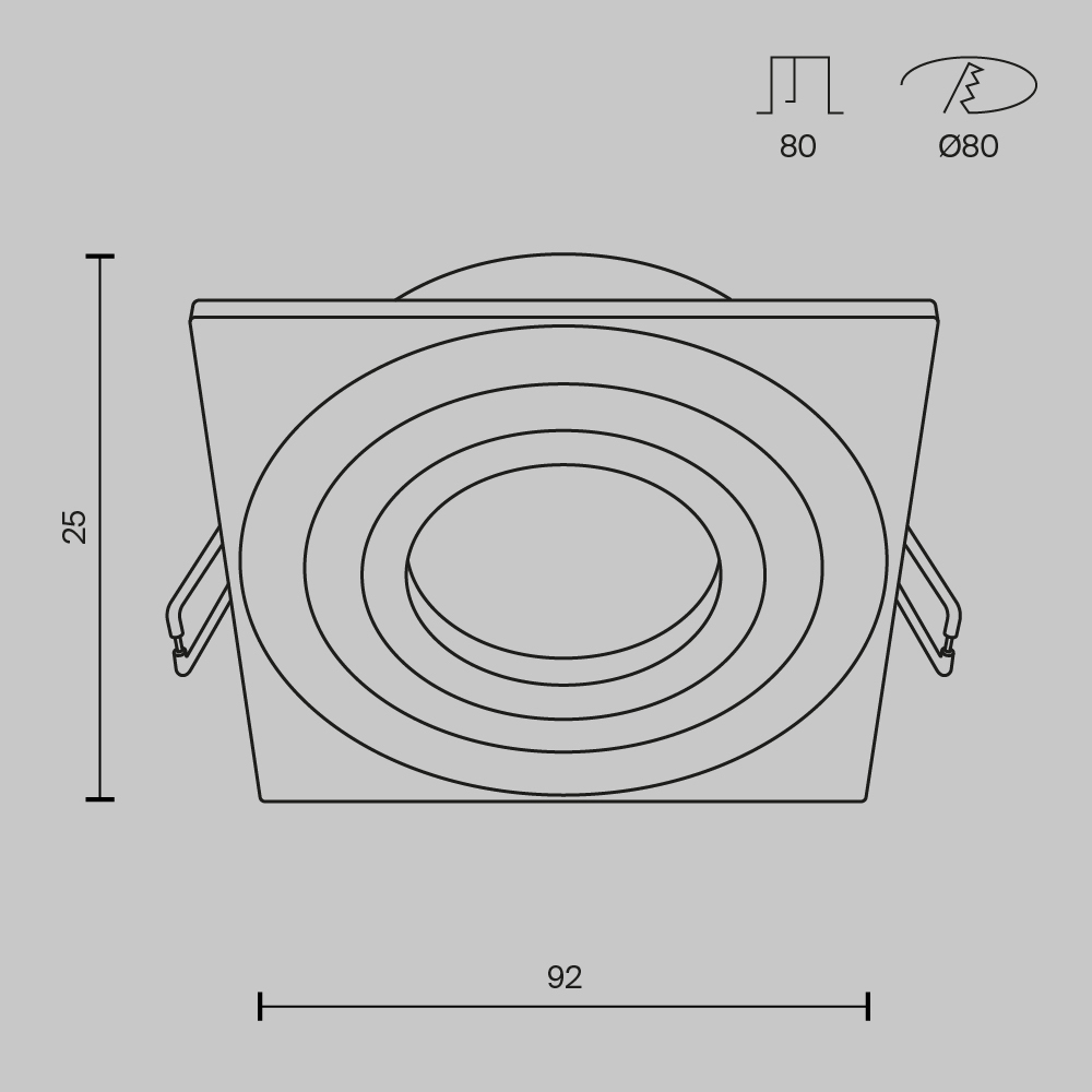 картинка Встраиваемый светильник Maytoni Atom DL024-2-01B от магазина pro-decor.kz