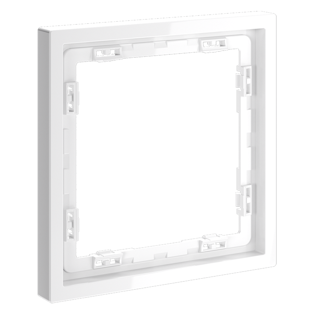 картинка Рамка пластиковая VOLTUM S70 на 1 пост, (белый глянцевый) VLS100101 от магазина pro-decor.kz