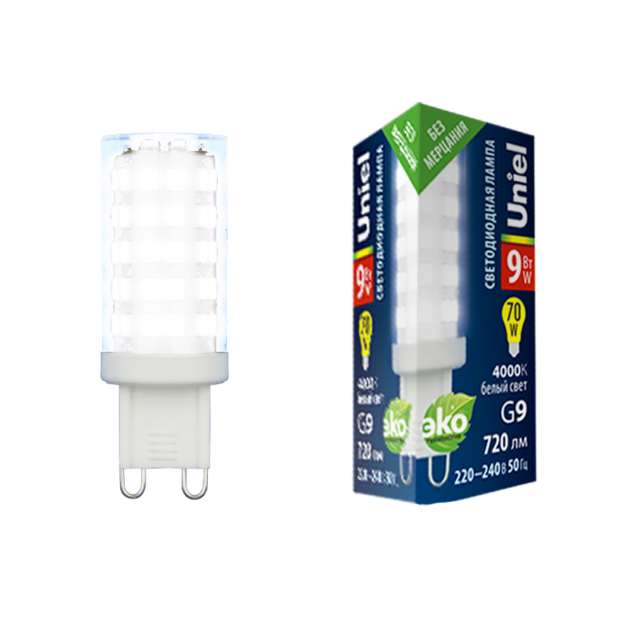 картинка LED-JCD-9W/4000K/G9/CL GLZ09TR от магазина pro-decor.kz