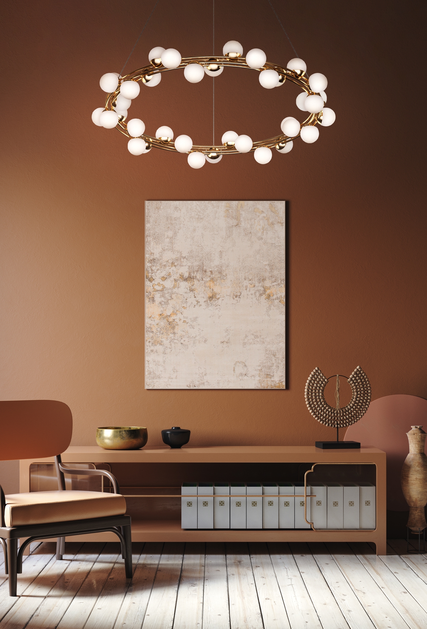 картинка Подвесная светодиодная люстра Maytoni Tessara MOD081PL-L50G3K магазин pro-decor.kz являющийся официальным дистрибьютором в Казахстане картинка Подвесная светодиодная люстра Maytoni Tessara MOD081PL-L50G3K от магазина pro-decor.kz
