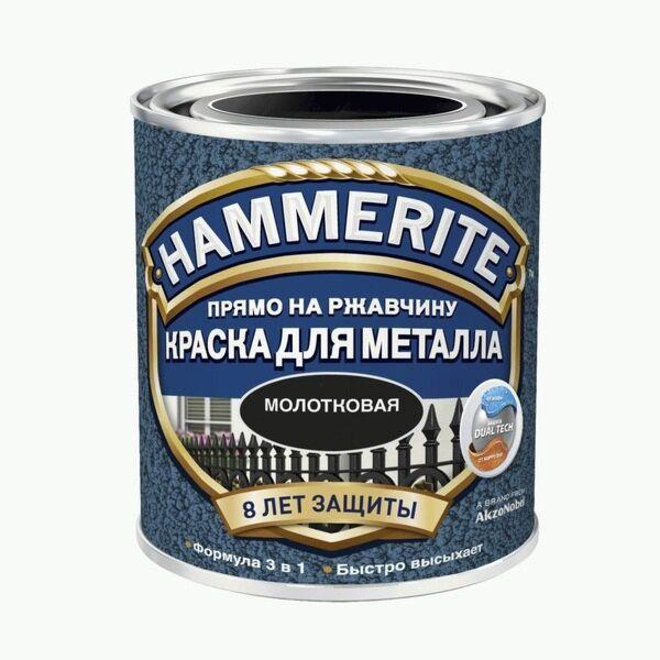 Купить Краска Hammerite молотковая Черная 0,5 Краска Hammerite молотковая Черная 0,5