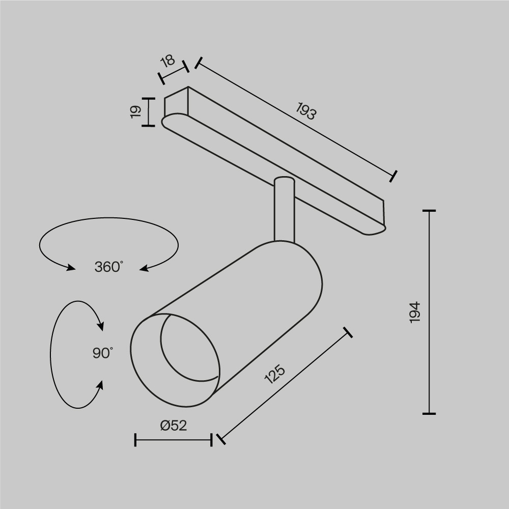 картинка Трековый светильник Technical TR032-2-12W4K-M-BW магазин pro-decor.kz являющийся официальным дистрибьютором в Казахстане картинка Трековый светильник Technical TR032-2-12W4K-M-BW от магазина pro-decor.kz