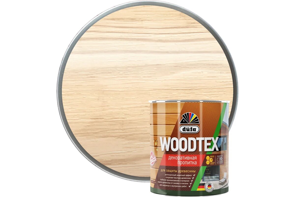 Купить Dufa Пропитка WOOD TEX бесцветная 3л Dufa Пропитка WOOD TEX бесцветная 3л