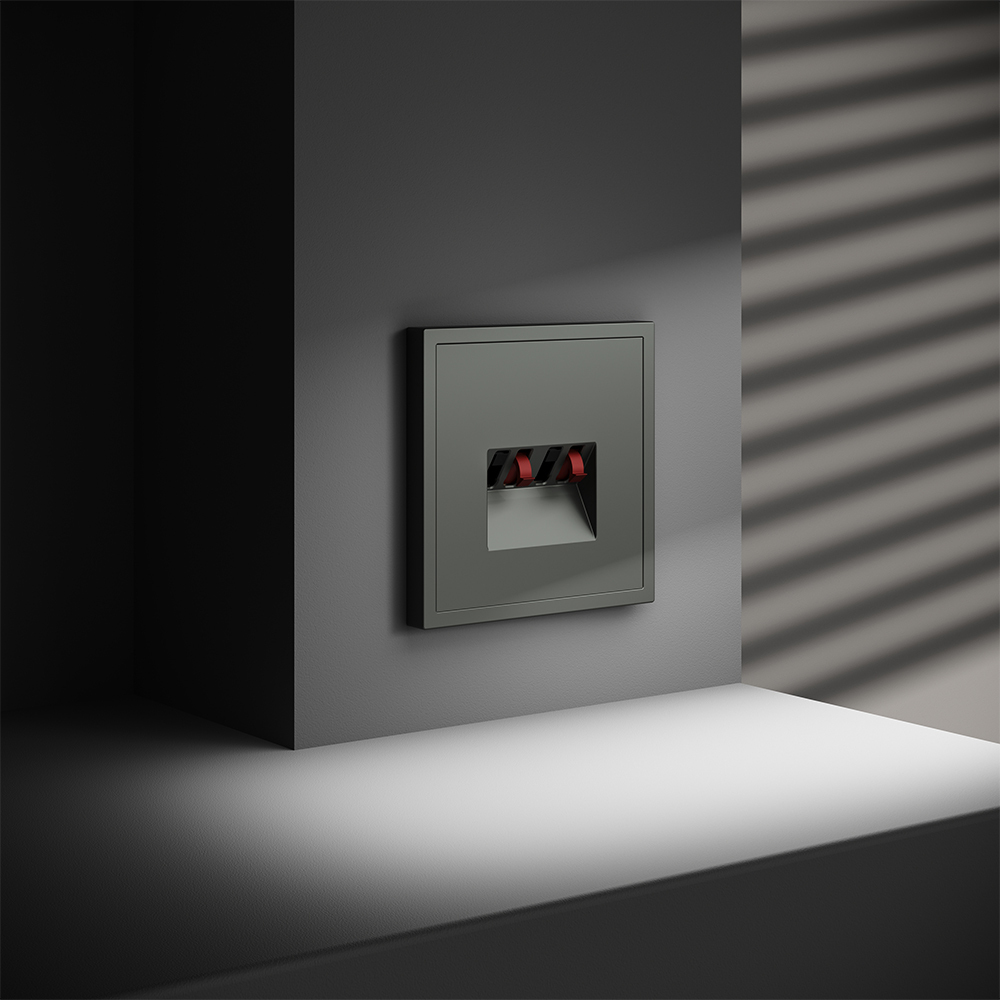 картинка Розетка акустическая встраиваемая VOLTUM S70 4-местная, (титан) VLS060306 от магазина pro-decor.kz